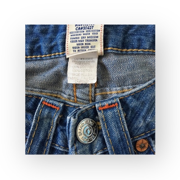 HTF: new True Religion ❉ Joey Vintage Beaded Cropped Crop Jeans ❉ Saddle Back 25 - Picture 13 of 17